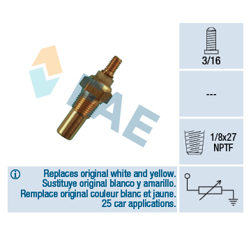 Snímač, teplota chladiva FAE 32080