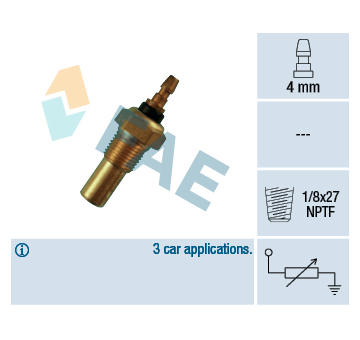 Snímač teploty chladiacej kvapaliny FAE 32460