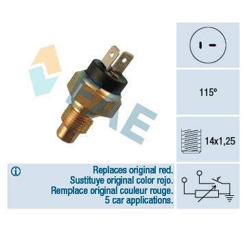 Snímač, teplota chladiva FAE 34030