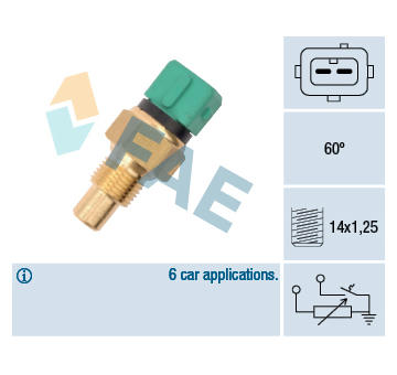 Snímač teploty chladiacej kvapaliny FAE 34425