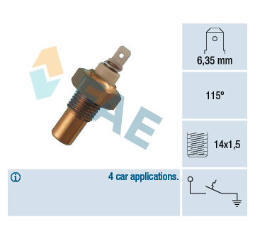 Teplotní spínač FAE 35140