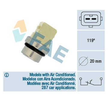 Teplotní spínač FAE 35310