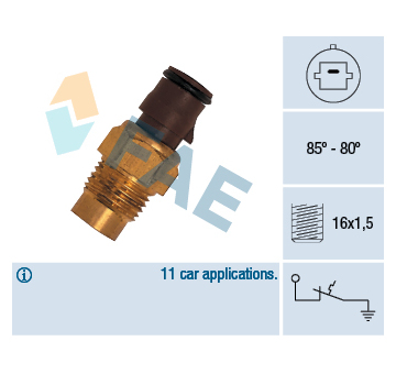 Teplotní spínač, větrák chladiče FAE 36160