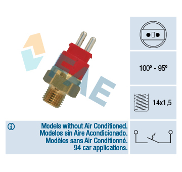 Teplotní spínač, větrák chladiče FAE 36250