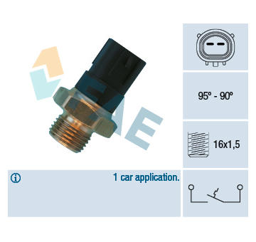 Teplotní spínač, větrák chladiče FAE 36490