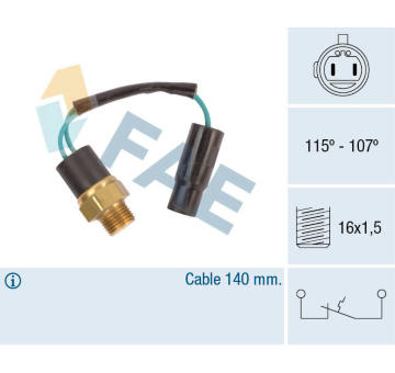 Teplotní spínač, větrák chladiče FAE 36630