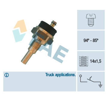 Teplotní spínač, větrák chladiče FAE 36640