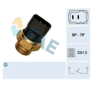Teplotní spínač, větrák chladiče FAE 37270
