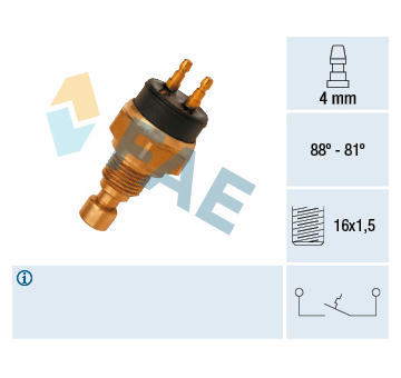 Teplotní spínač, větrák chladiče FAE 37440