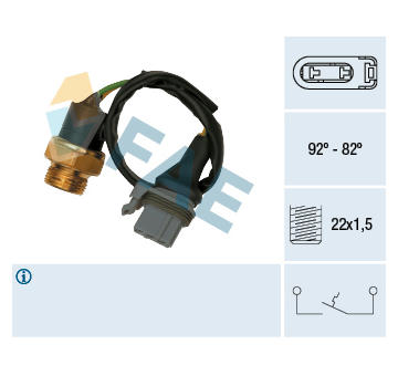 Teplotní spínač, větrák chladiče FAE 37510