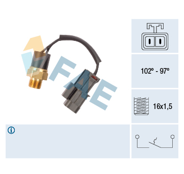 Teplotní spínač, větrák chladiče FAE 37520