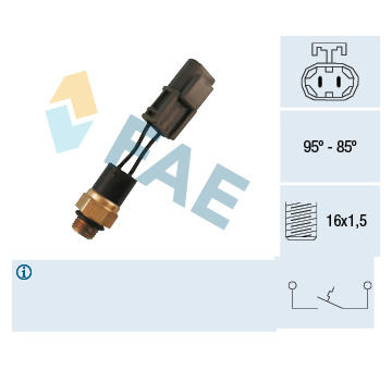 Teplotní spínač, větrák chladiče FAE 37550