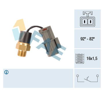 Teplotný spínač ventilátora chladenia FAE 37560