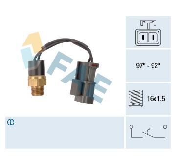 Teplotní spínač, větrák chladiče FAE 37750