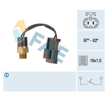 Teplotní spínač, větrák chladiče FAE 37760
