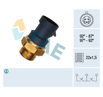 Teplotní spínač, větrák chladiče FAE 37910