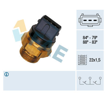 Teplotní spínač, větrák chladiče FAE 37940