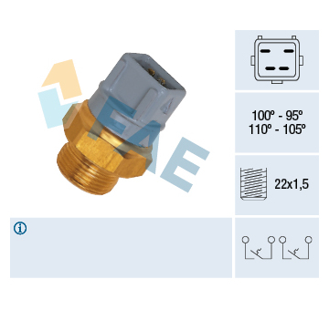 Teplotní spínač, větrák chladiče FAE 37970