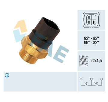 Teplotní spínač, větrák chladiče FAE 37980