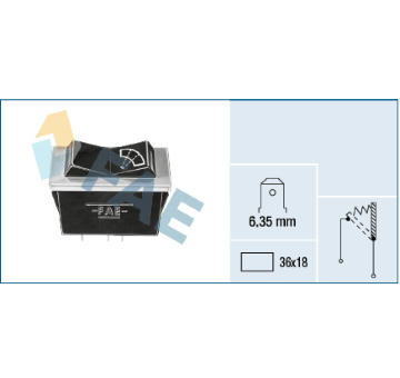 Spínač, intervalové stírání FAE 62250