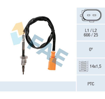 Čidlo, teplota výfukových plynů FAE 68014