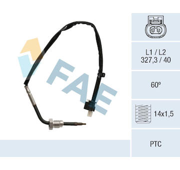 Cidlo, teplota vyfukovych plynu FAE 68027
