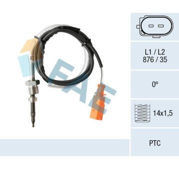 Cidlo, teplota vyfukovych plynu FAE 68028