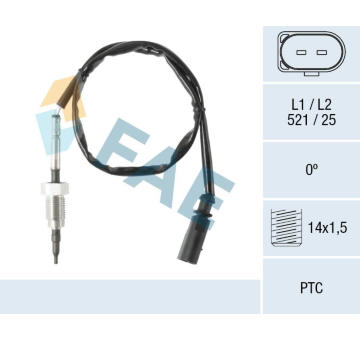 Cidlo, teplota vyfukovych plynu FAE 68070