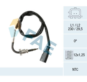 Cidlo, teplota vyfukovych plynu FAE 68619