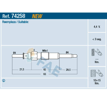 Zhavici svicka FAE 74258