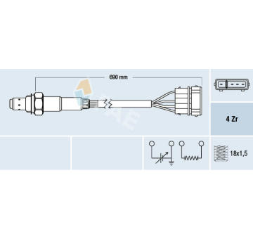 Lambda sonda FAE 77128