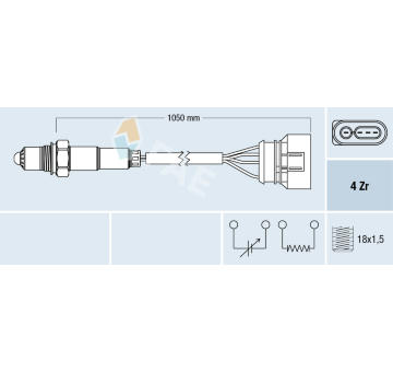 Lambda sonda FAE 77134