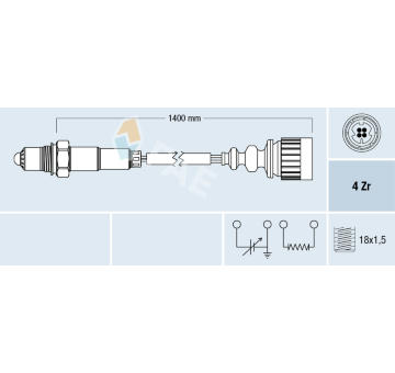 Lambda sonda FAE 77175