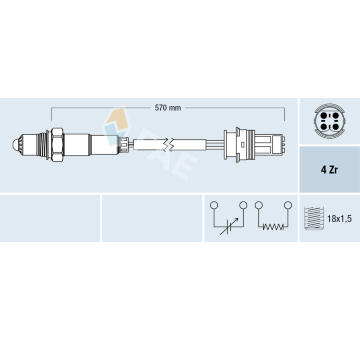 Lambda sonda FAE 77268