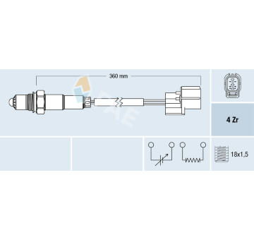 Lambda sonda FAE 77375