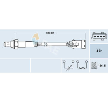 Lambda sonda FAE 77382