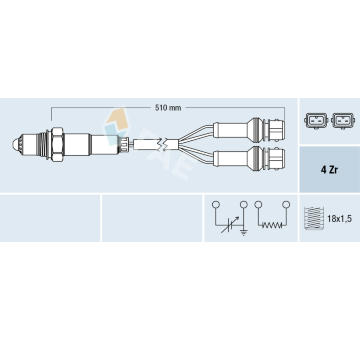 Lambda sonda FAE 77387