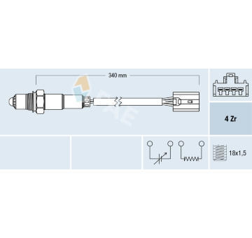 Lambda sonda FAE 77388