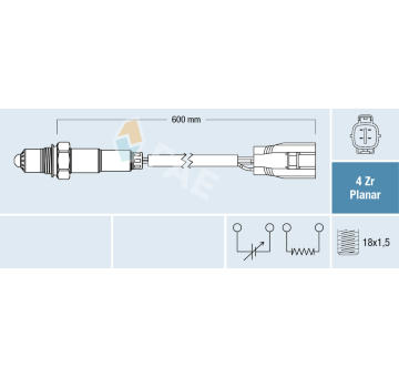 Lambda sonda FAE 77496