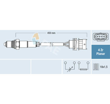 Lambda sonda FAE 77525