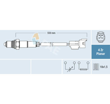 Lambda sonda FAE 77550