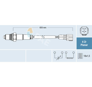 Lambda sonda FAE 77552