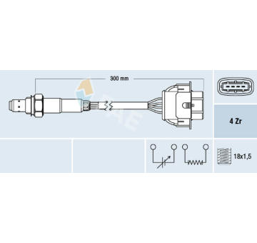 Lambda sonda FAE 77592