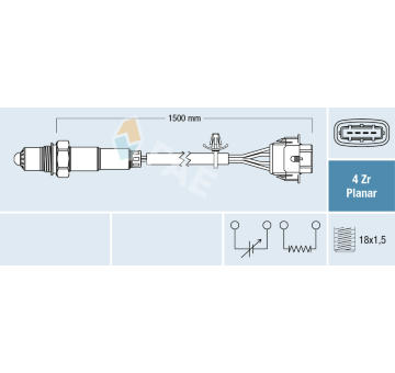 Lambda sonda FAE 77608