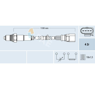 Lambda sonda FAE 77702