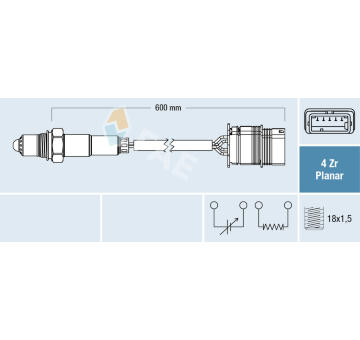 Lambda sonda FAE 77761
