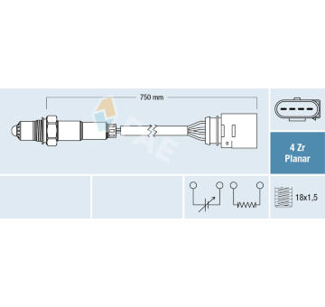 Lambda sonda FAE 77907