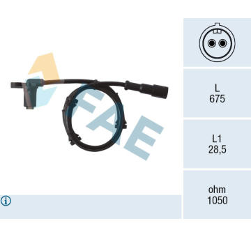 Snímač, počet otáček kol FAE 78006
