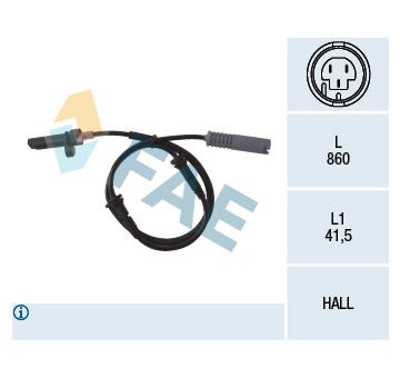 Snímač, počet otáček kol FAE 78009