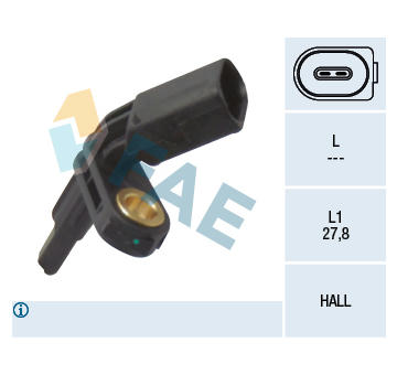 Snímač, počet otáček kol FAE 78012